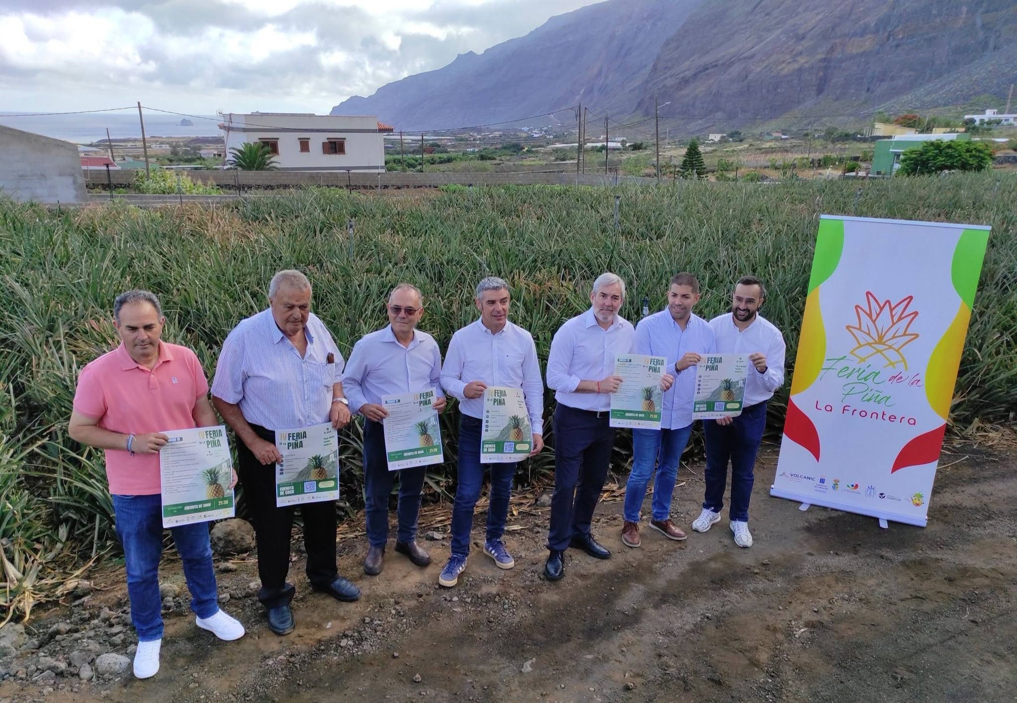 La Frontera acoge la presentación de la IV Feria de la Piña con la visita del Presidente de Canarias